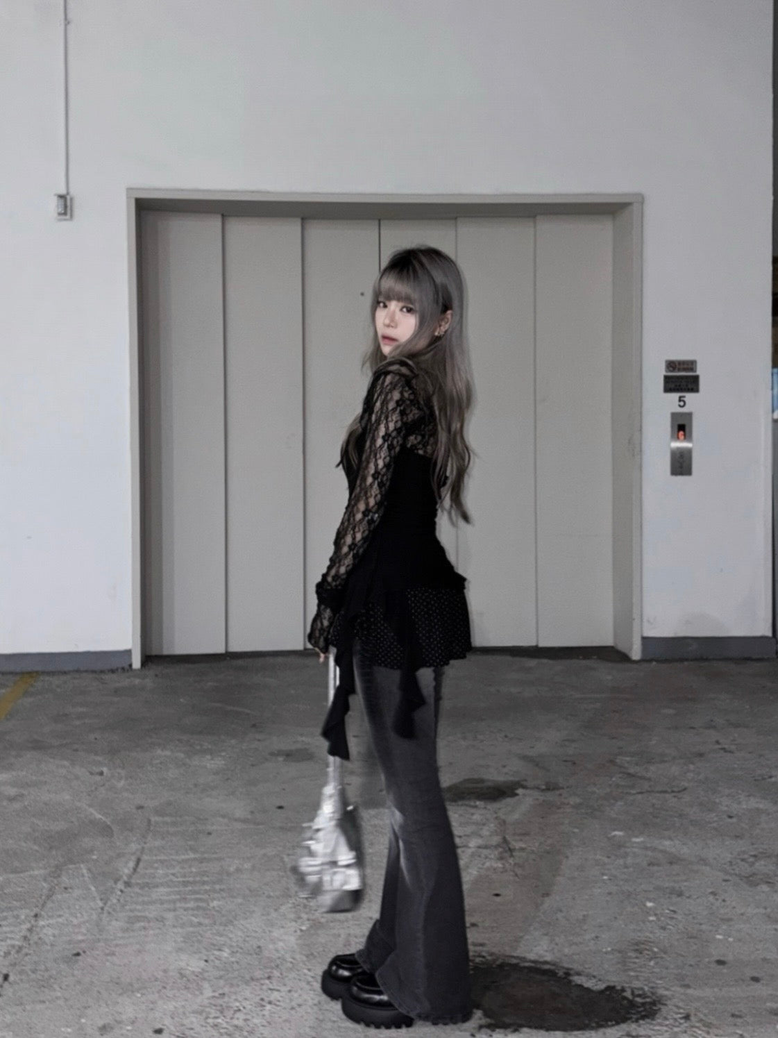 超顯瘦神褲Black Mamba Washed Bootcut Denim水洗喇叭褲