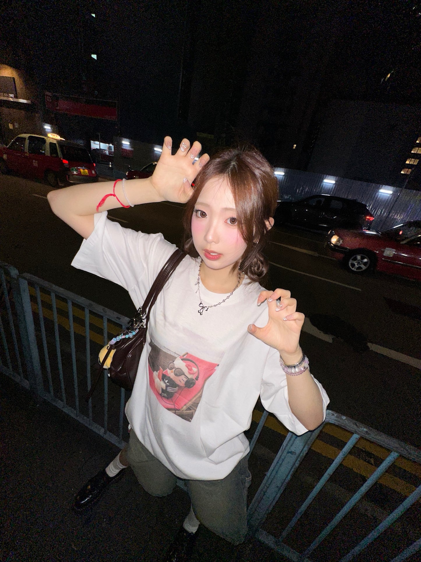 韓系Hello咪咪 Sunbathing慵懶Oversized Tee