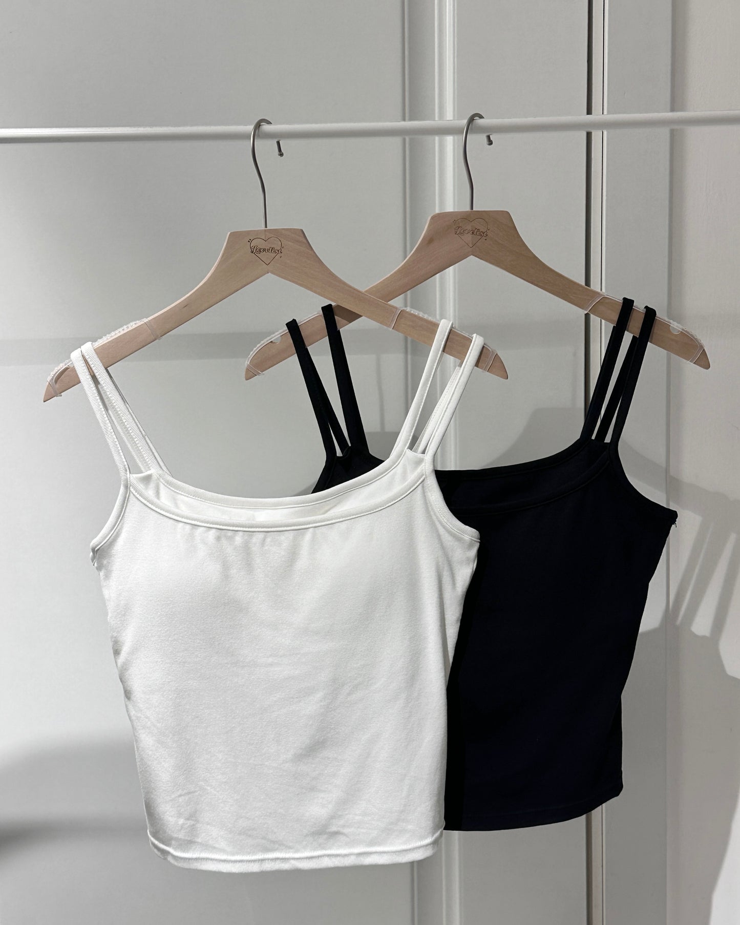 【Daily百搭必備】雙吊帶假兩件疊穿層次Bra Top