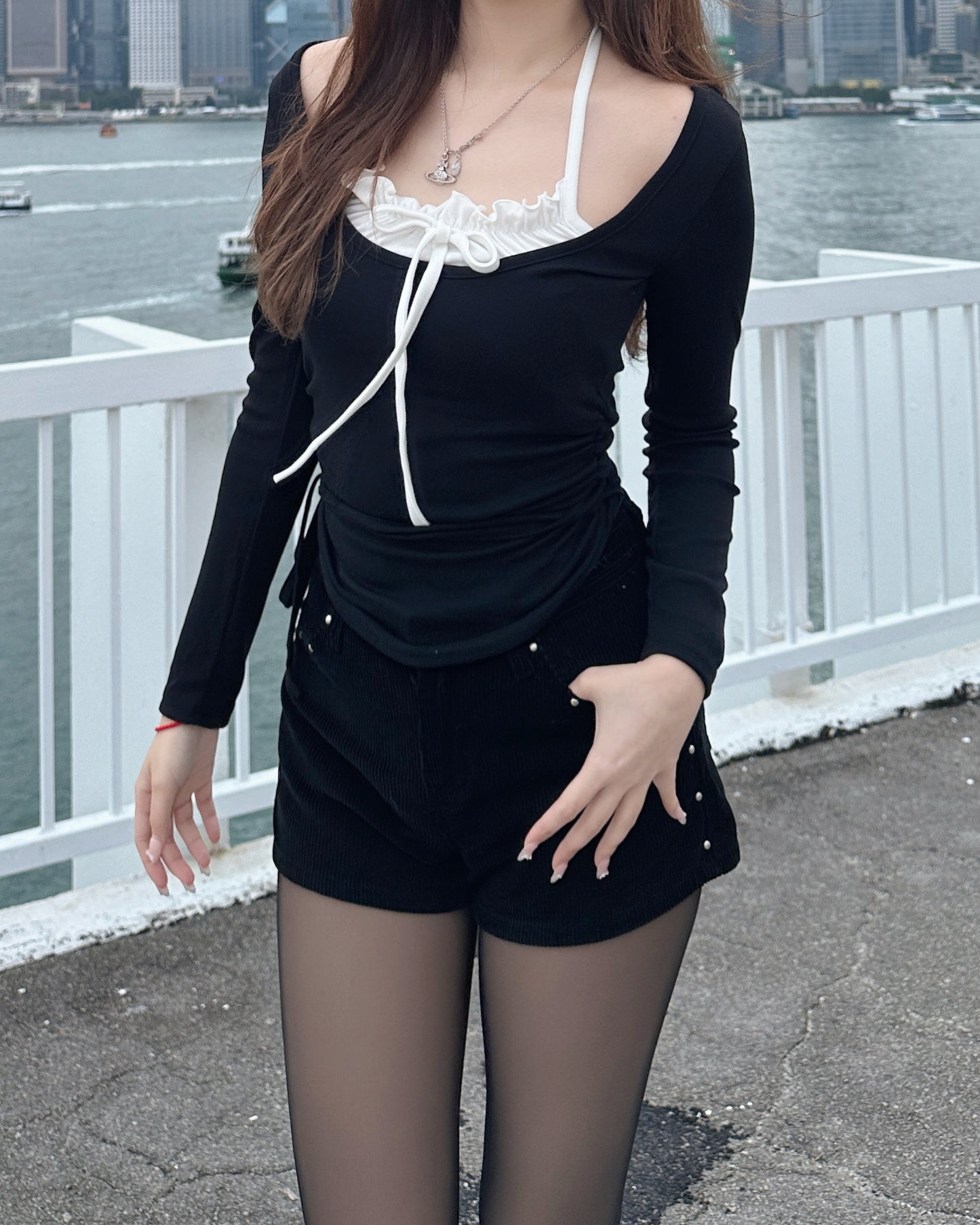 【冬日必備❄️日常百搭款】Sliver Pin燈芯絨A字短褲