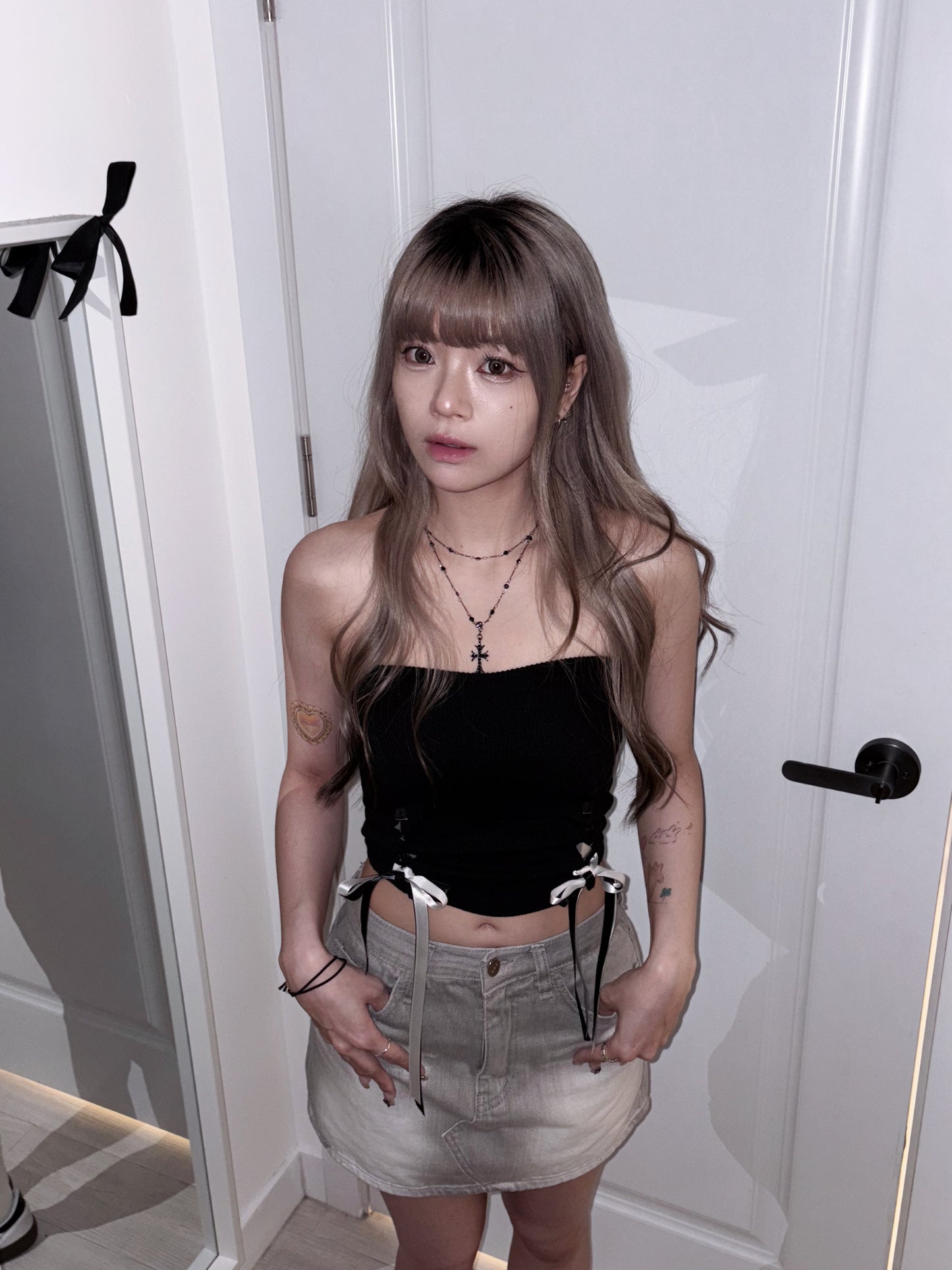 【sexy cute小性感】雙色蝴蝶結絲帶Padded Top