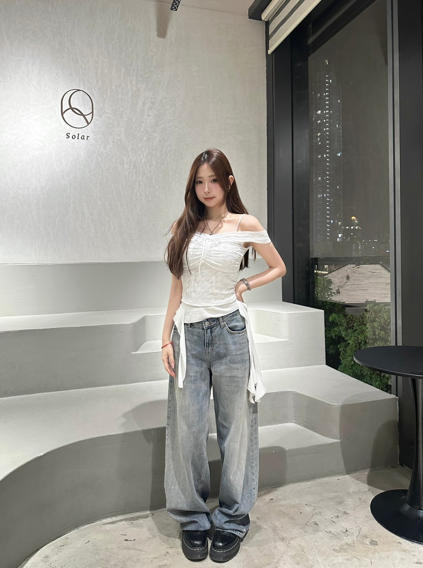 【韓式疊穿入門】不規則垂墜飄帶吊帶Padded Top
