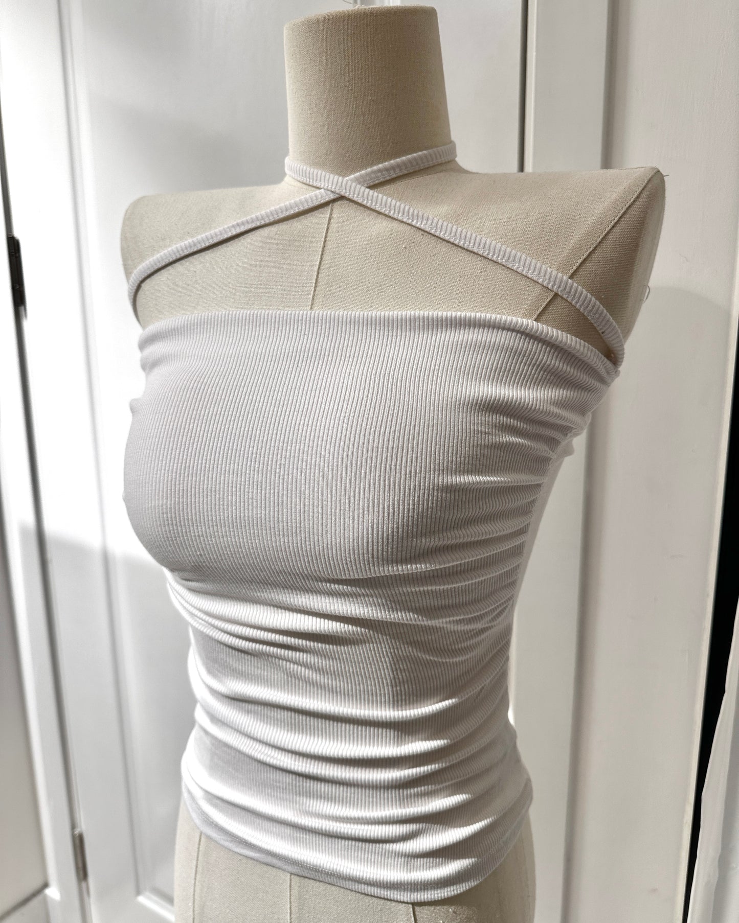 【Daily百搭必備】3 ways綁帶美胸修身Bra Top