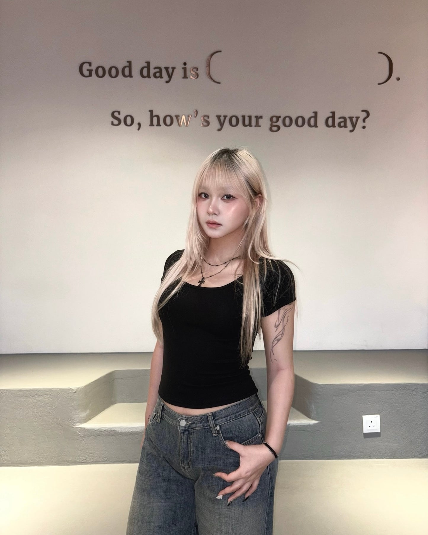 【韓式Clean Fit】Basic彈力Double綁結日常純色Tee