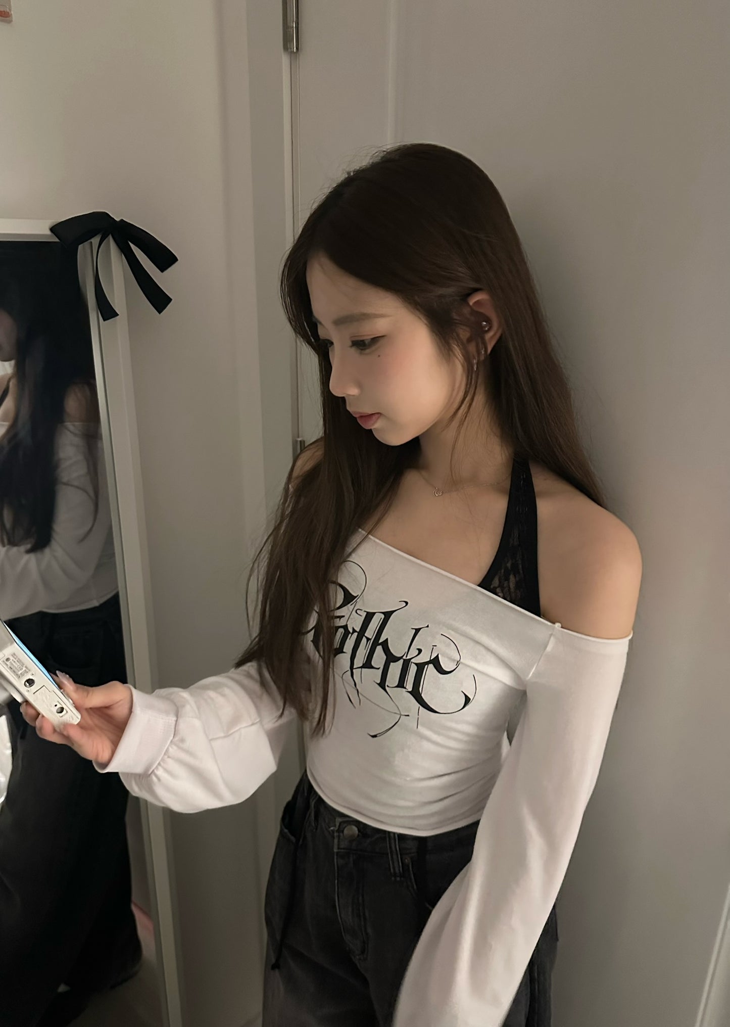 【韓式疊穿必備】Melting Lace Halter Top