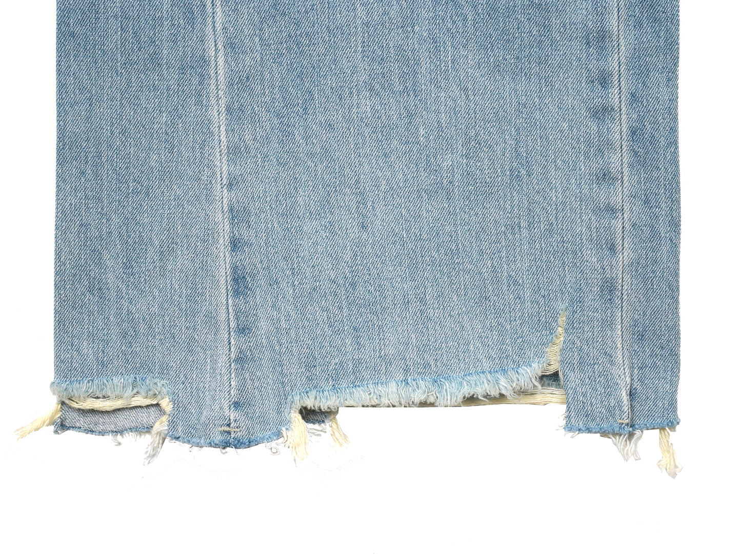 【拉長比例Pick】韓系直身微喇叭磨爛牛仔闊褲