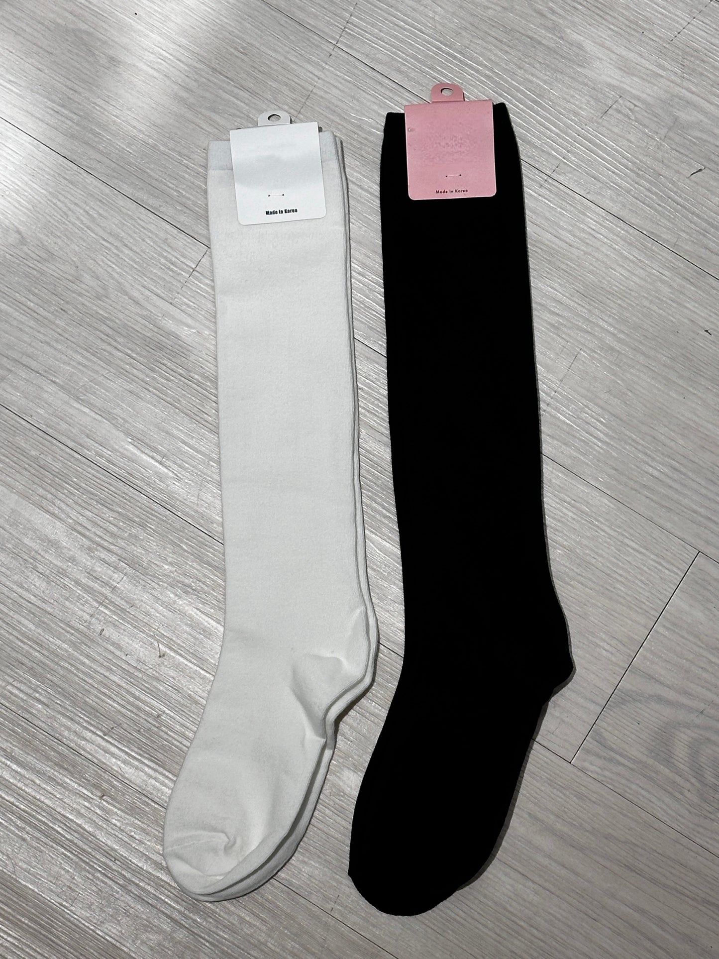 【Daily百搭配搭】純色長筒彈力襪