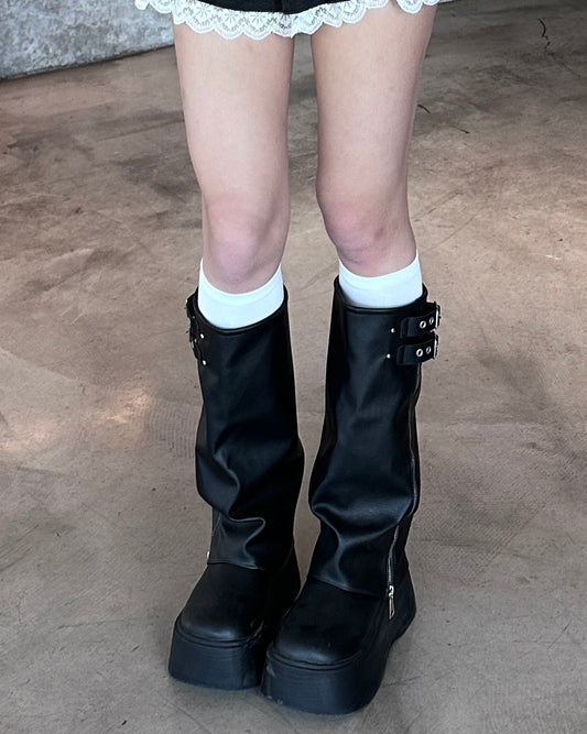 【Daily百搭配搭】純色長筒彈力襪