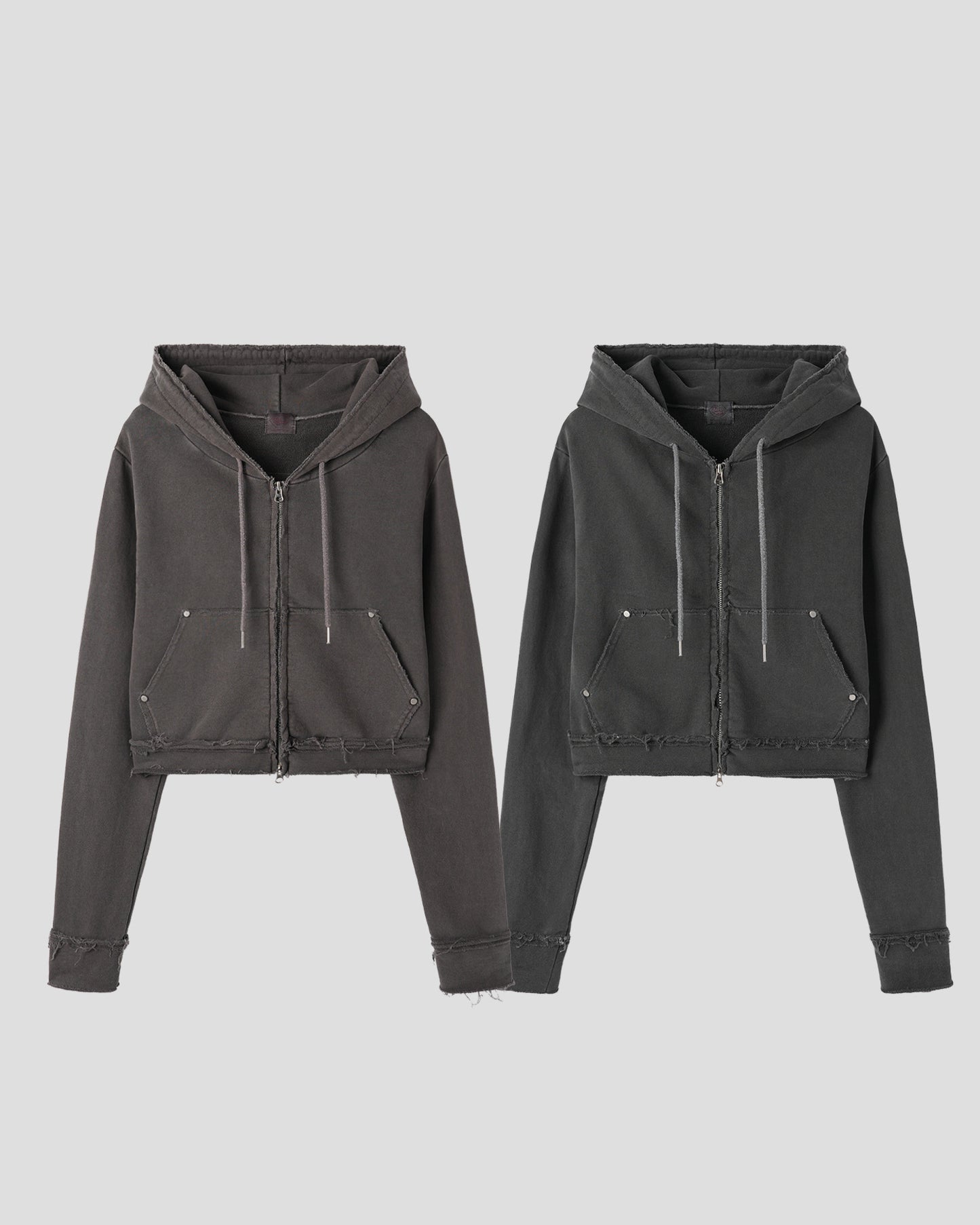 【入冬必備日常外套🍂】Dirty Fit微刷白水洗磨爛風柳釘扣連帽外套