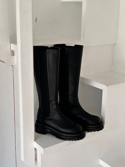 +5cm Slim Fit Basic Riding Boots