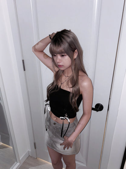 【sexy cute小性感】雙色蝴蝶結絲帶Padded Top