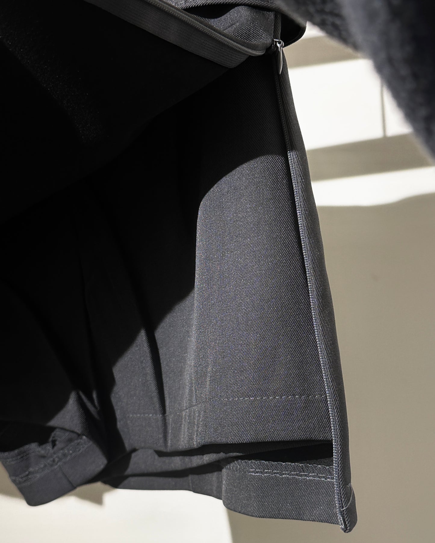 【A-line/ 包臀/ 側開衩3 in 1♡極推此裙】Minimalist 方扣腰帶高腰雙拉鍊西裝短裙