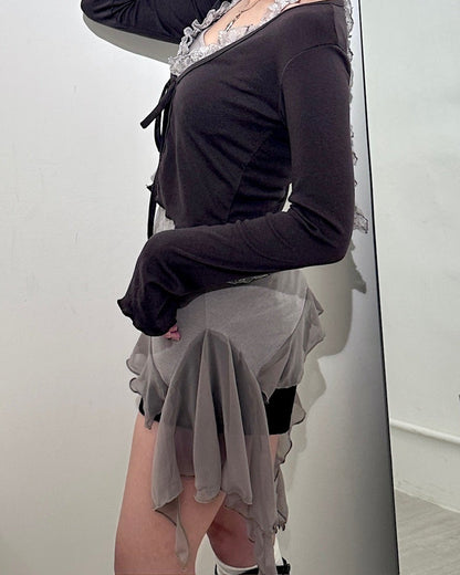 【365 Days 韓式疊穿打底必入】Airy Lightness飄逸雪紡透紗吊帶襯裙Overlay Top