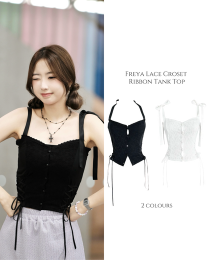 Freya’s Lace Ribbon Croset