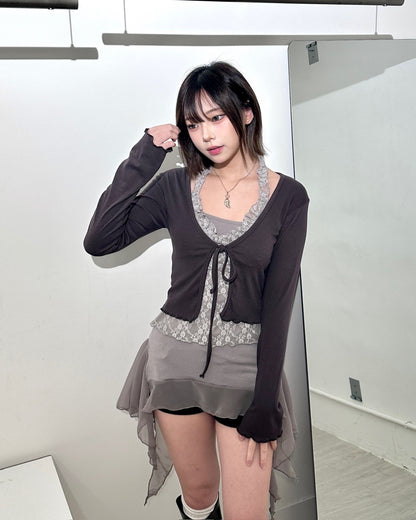 【365 Days 韓式疊穿打底必入】Airy Lightness飄逸雪紡透紗吊帶襯裙Overlay Top