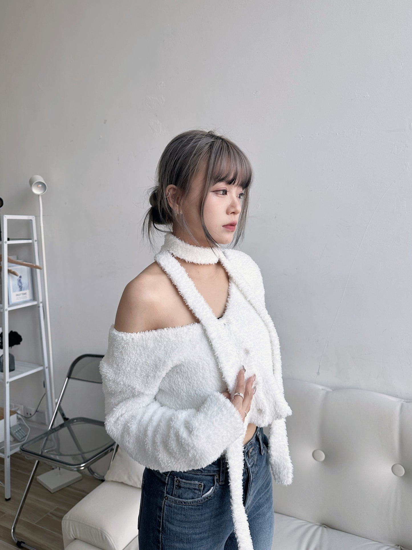 Super Warm☁️Cloudy Marshmellow Muffler Cardigan