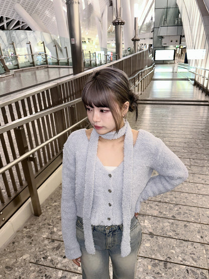 Super Warm☁️Cloudy Marshmellow Muffler Cardigan