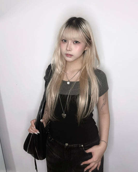 【韓系夏日疊穿CP值套裝｜日常Daily必入】Normcore 極簡掛脖背心 x 棉質 T-Shirt 2件套