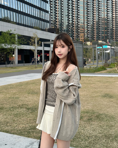 【零秒提升疊穿感🌟】韓系小性感掛脖蕾絲背心