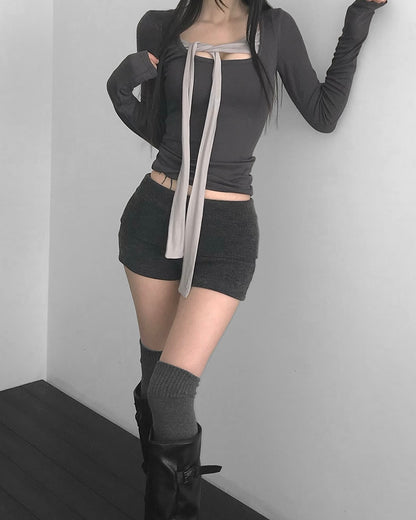 【約會心動單品🌷顯身材首選】Irresistible 芭蕾舞風5 ways綁帶軟滑涼感Top