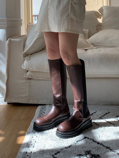 +5cm Slim Fit Basic Riding Boots