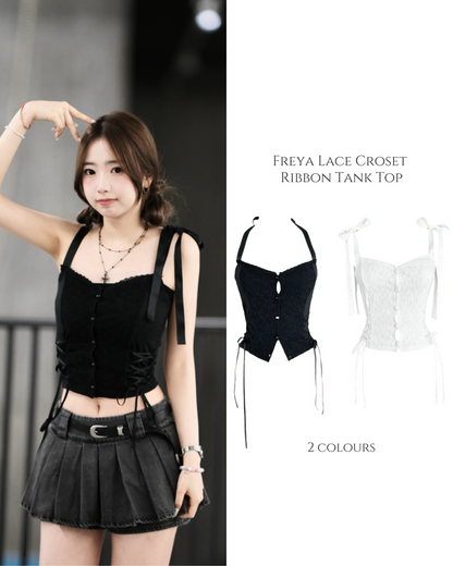 Freya’s Lace Ribbon Croset