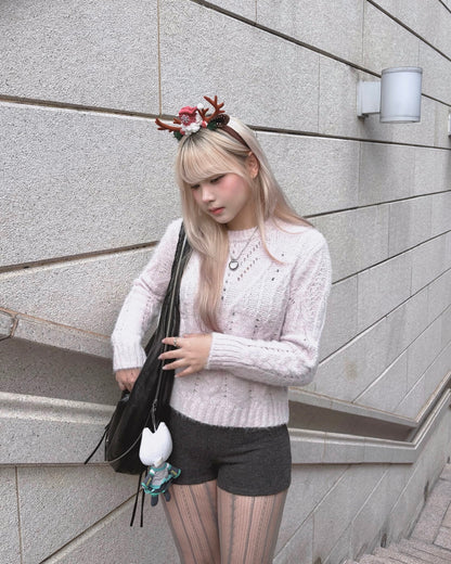 【韓妹人人必有❄️冬天必買打底】 強烈推薦包色！Warm Up抓絨打底高腰針織短褲