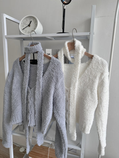 Super Warm☁️Cloudy Marshmellow Muffler Cardigan