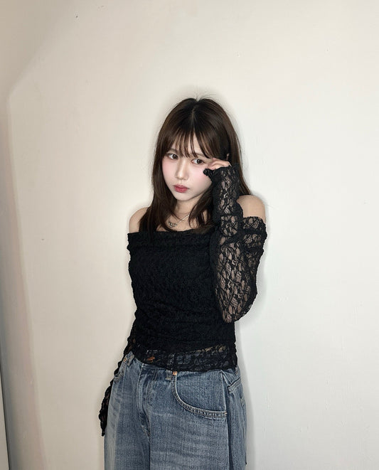 【心動約會單品♡2 ways穿法】Breathless 浪漫透膚蕾絲吊帶背心套裝