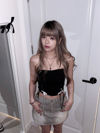 【sexy cute小性感】雙色蝴蝶結絲帶Padded Top