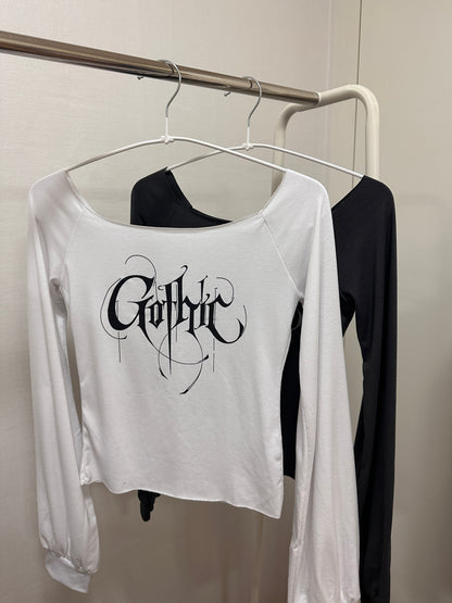 Gothic Vintage Off Shoulder Top