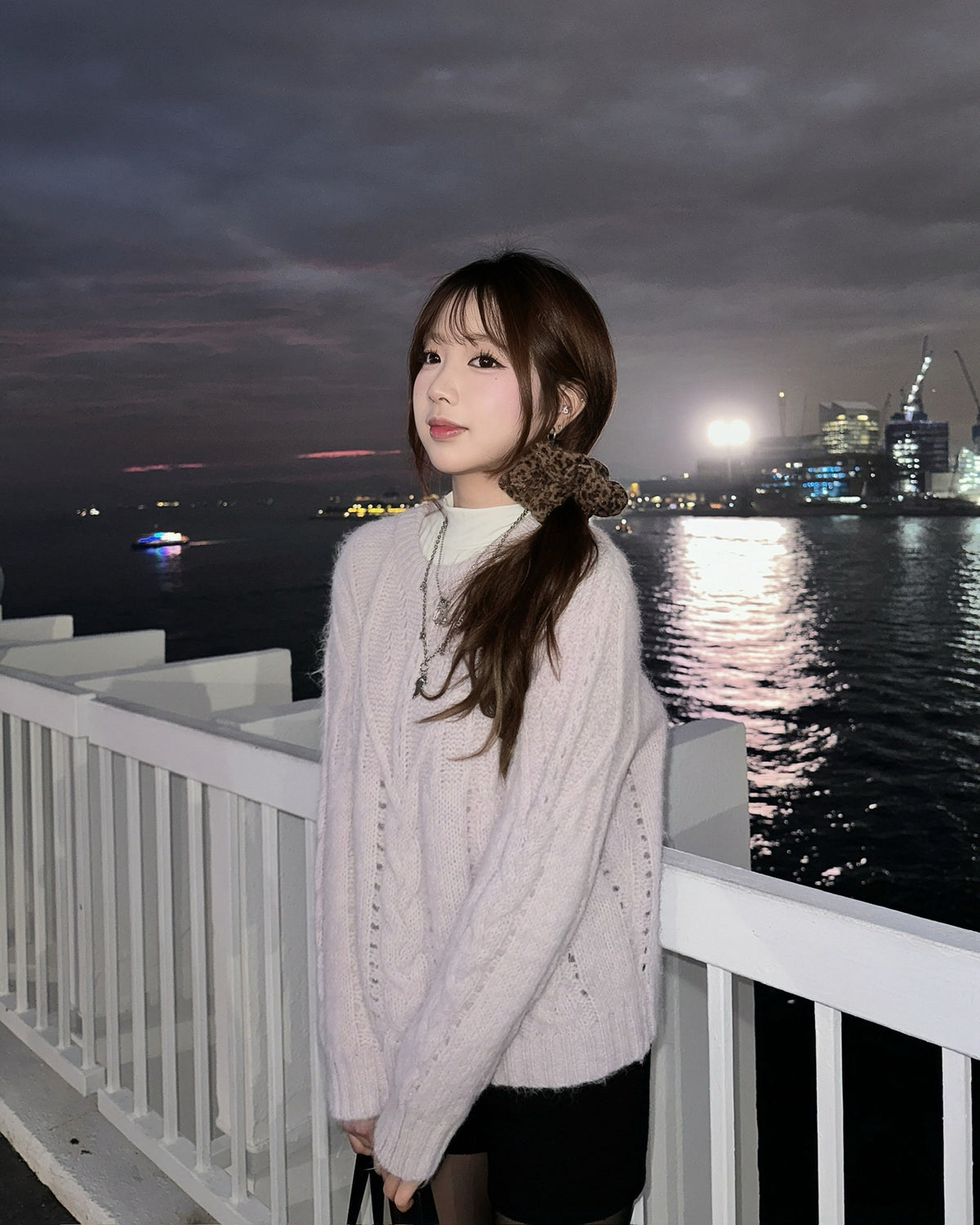 【Wool 16%⛄️禦寒日常百搭款】Vanilatte餅乾圓領混色點點鬆身針織冷衫
