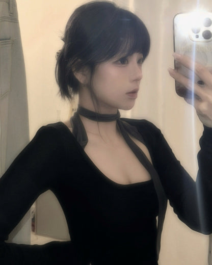 【約會心動單品🌷顯身材首選】Irresistible 芭蕾舞風5 ways綁帶軟滑涼感Top