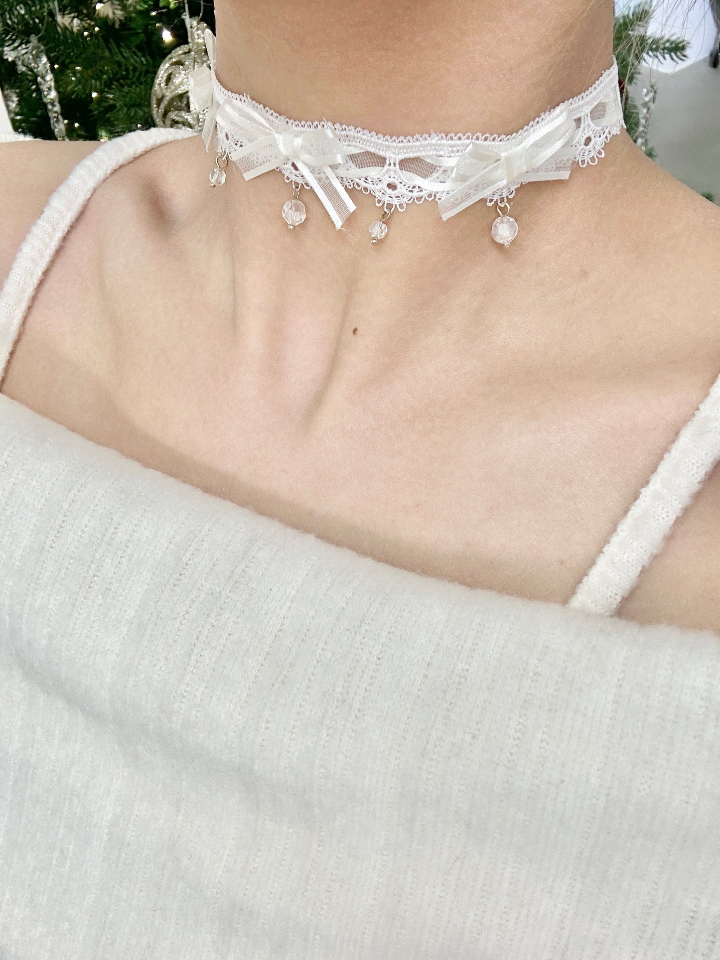 Coquette Lace Ribbon Chocker