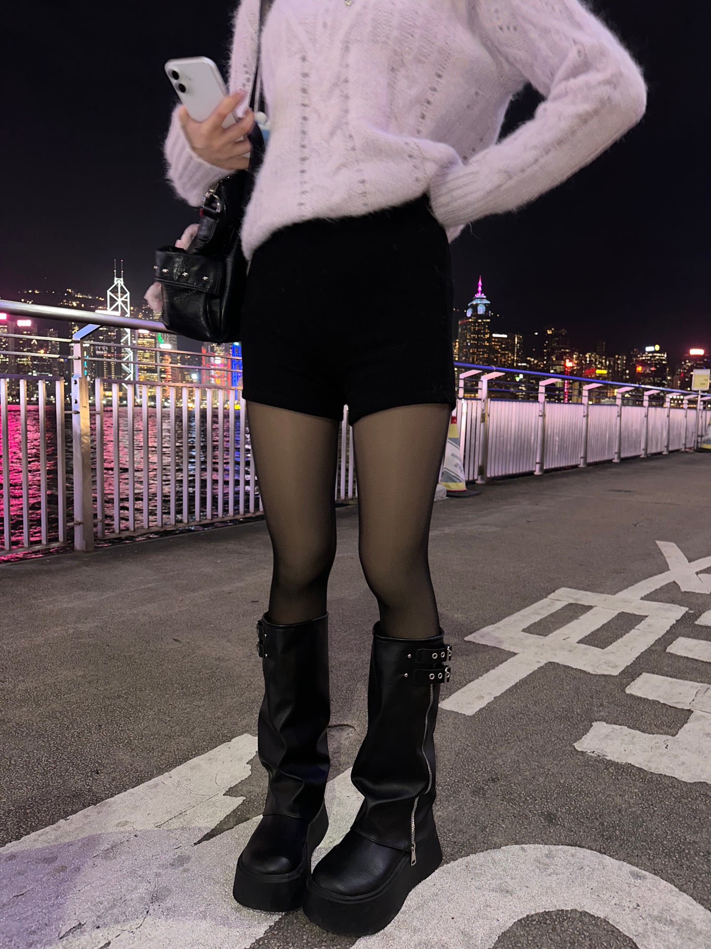 【韓妹人人必有❄️冬天必買打底】 強烈推薦包色！Warm Up抓絨打底高腰針織短褲