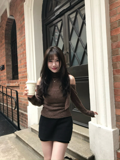 【韓妹人人必有❄️冬天必買打底】裙褲2026 New Ver💗Warm Up抓絨打底高腰針織裙褲