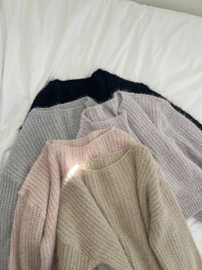 Winter Fluffy Fluffy Knit Top