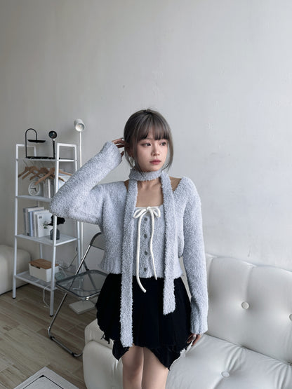 Super Warm☁️Cloudy Marshmellow Muffler Cardigan