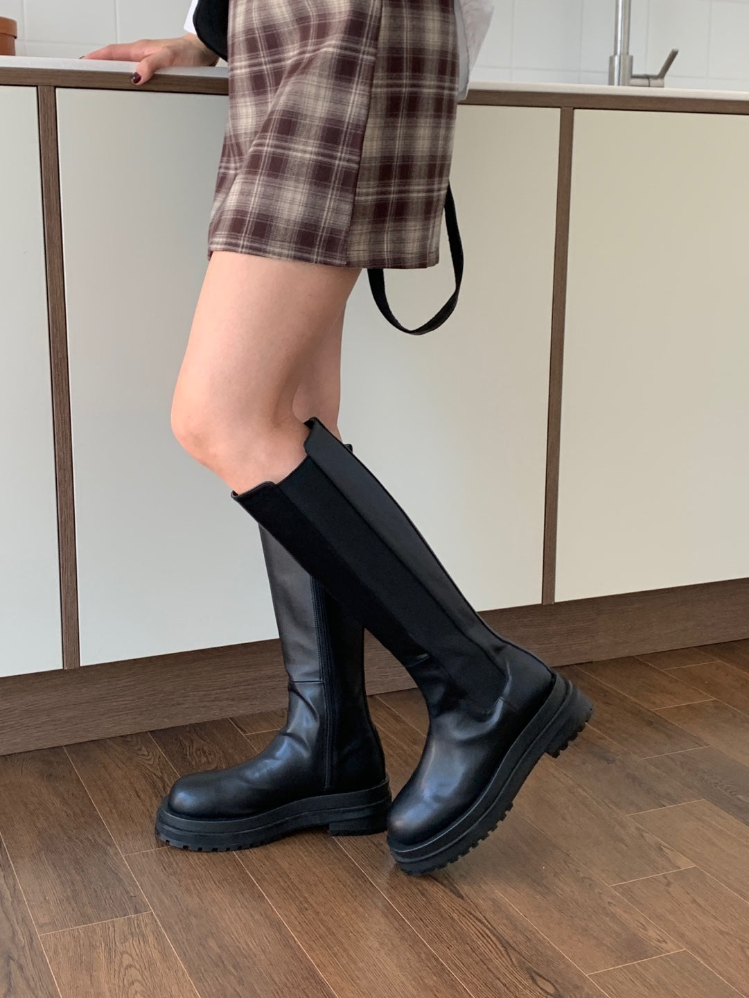 +5cm Slim Fit Basic Riding Boots