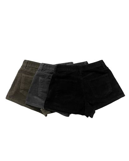 【冬日必備❄️日常百搭款】Sliver Pin燈芯絨A字短褲