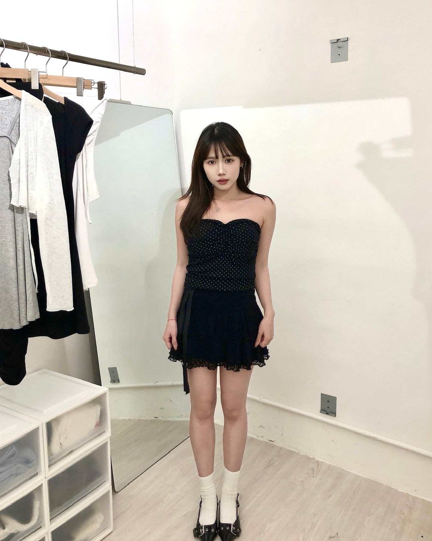 【2026波點風穿搭Must Have｜ 約會打卡必備單品】Cuddly Mermaid 波點心型抺胸Bra Top