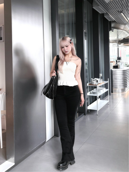 【顯瘦提臀神褲2.0】Long Black Daily 高腰修長喇叭褲