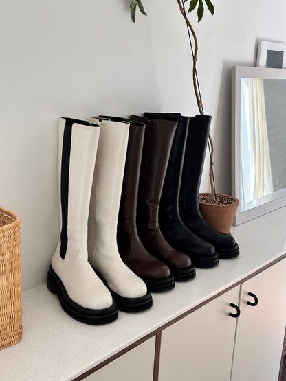 +5cm Slim Fit Basic Riding Boots