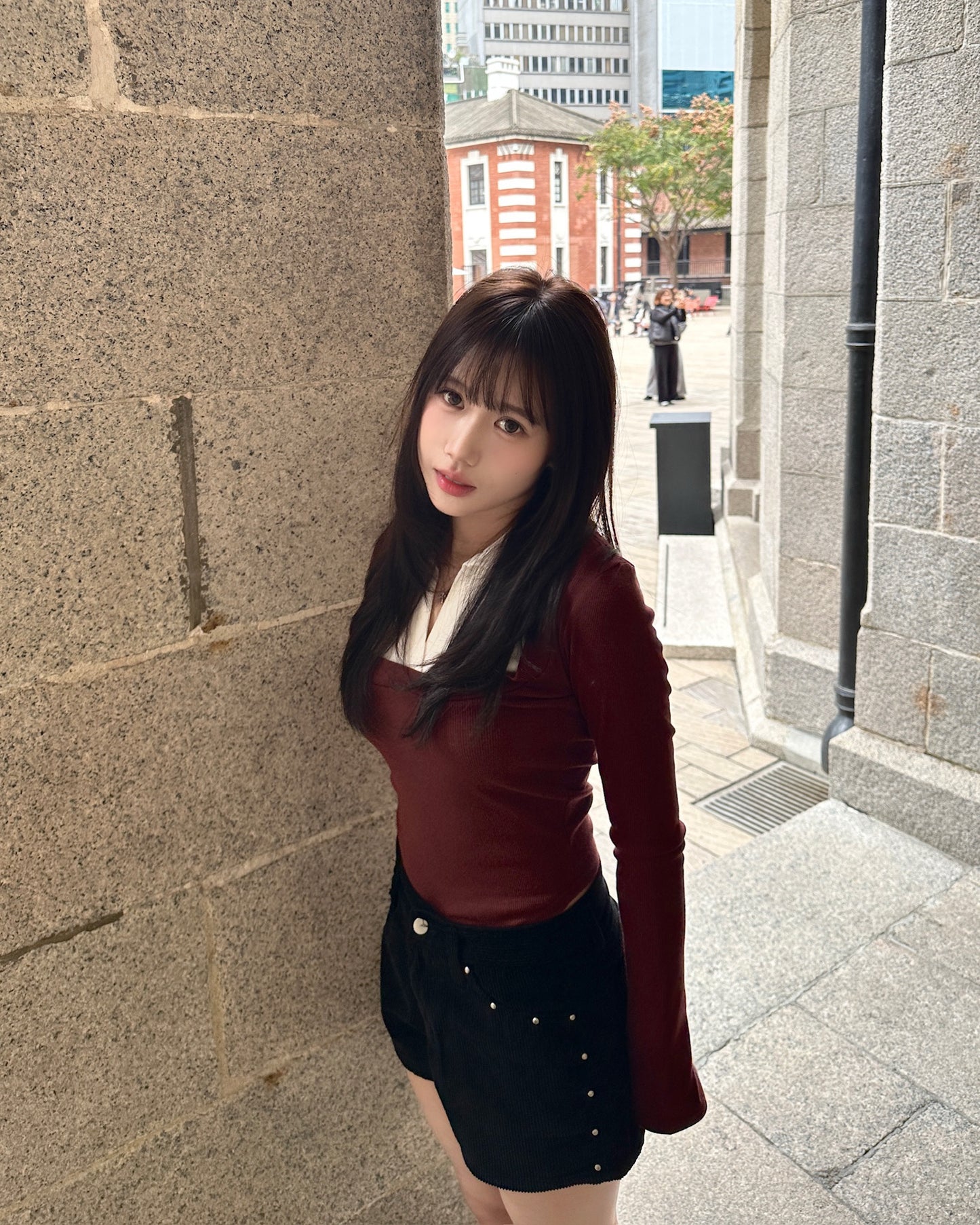 【拜年見家長❤️穩取好印象首選】韓系知性風】Office Siren 顯瘦假兩衫裇衫 Top