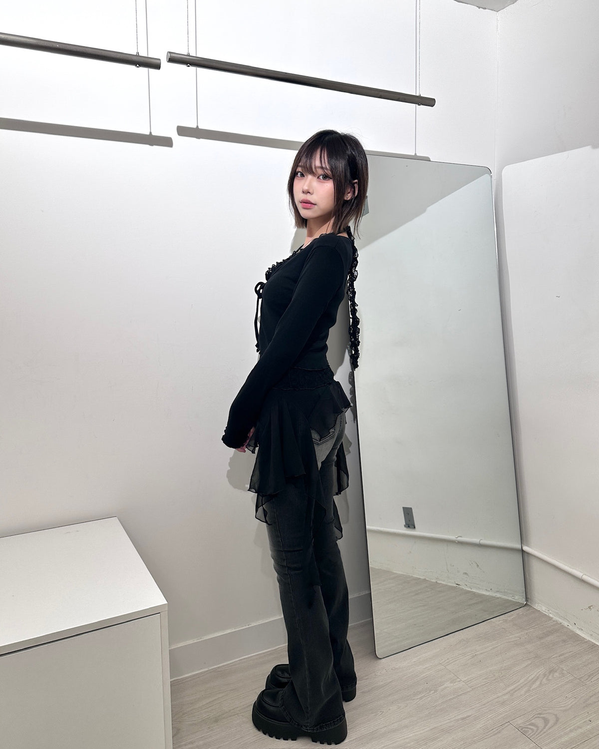 【365 Days 韓式疊穿打底必入】Airy Lightness飄逸雪紡透紗吊帶襯裙Overlay Top