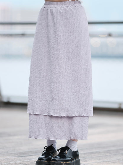 Ruffled Double Layered Dress