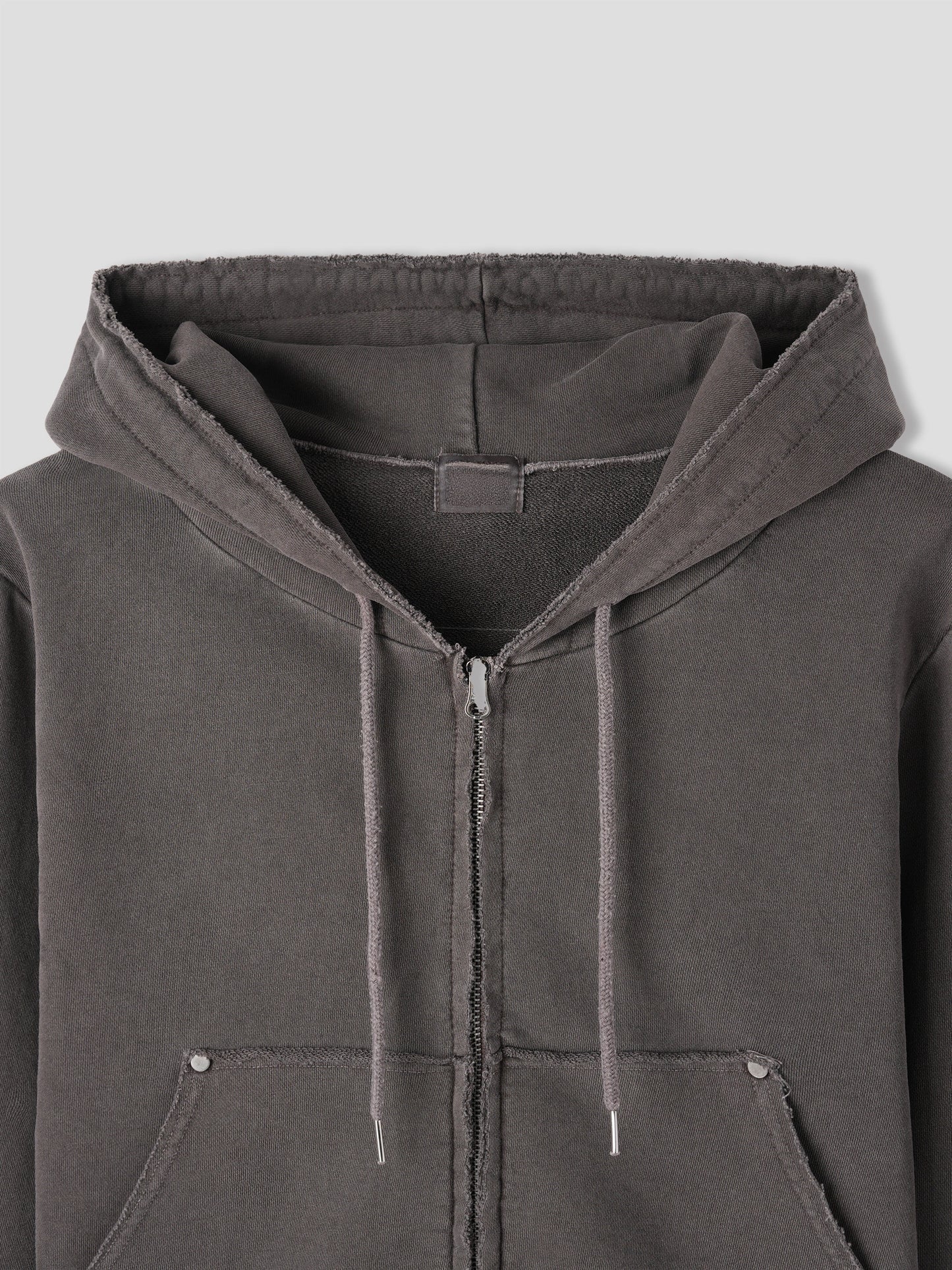 【入冬必備日常外套🍂】Dirty Fit微刷白水洗磨爛風柳釘扣連帽外套