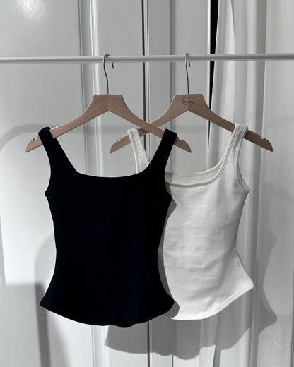 【禦寒Warm Up打底🌡️】方領粗吊帶抓毛絨緊身修腰Bra Top