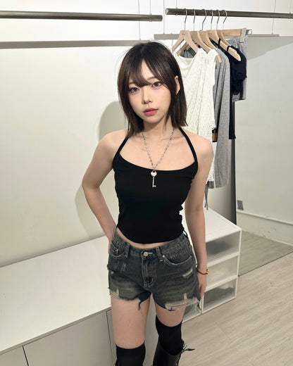 【極修身顯腰 2 ways穿法｜日常＋Gym百搭必入】Refined 後綁結修腰圓領彈力柔軟短袖T-Shirt