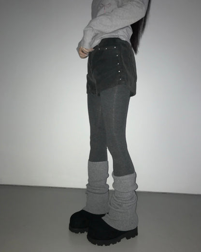 【冬日必備❄️日常百搭款】Sliver Pin燈芯絨A字短褲